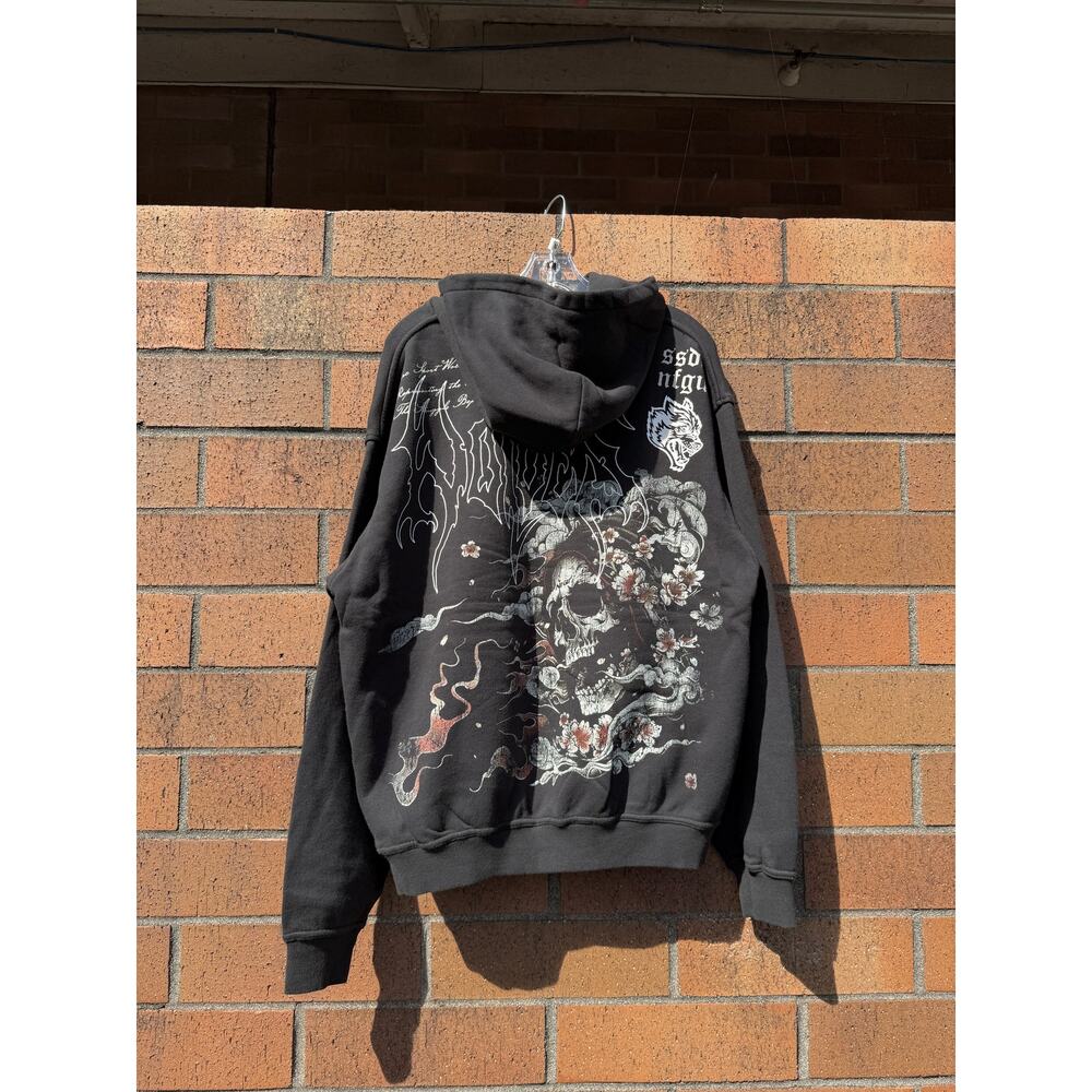 Darc Sport Shonen's Past Pierce Sweatshirt Hoodie Black Bushido Code Hanya NFGU
